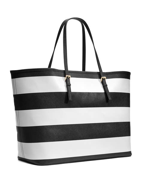 michael kors medium jet set striped travel tote|michael kors bag with airplanes.